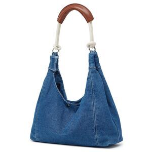 2172 Denim Tote Bag Large Capacity Jean Purses Handbags Soft Shoulder